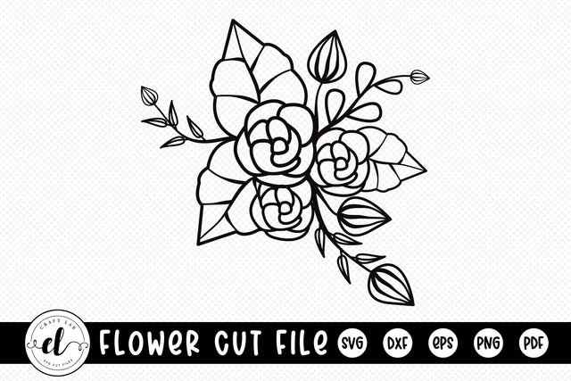 Rose SVG, Flower SVG, Botanical SVG SVG CraftLabSVG 