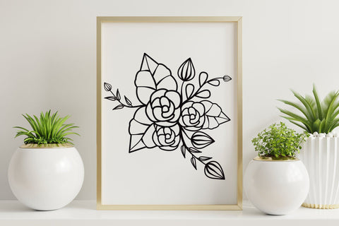 Rose SVG, Flower SVG, Botanical SVG SVG CraftLabSVG 