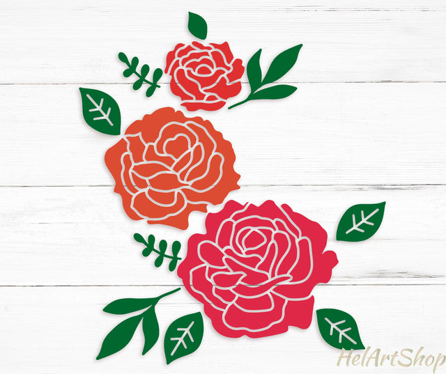 Rose Svg, Flowers Svg SVG _HelArtShop_ 