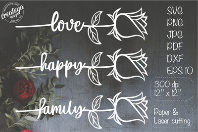 Rose SVG, Valentine, Valentine’s SVG, Love SVG, Wedding, SVG Createya Design 