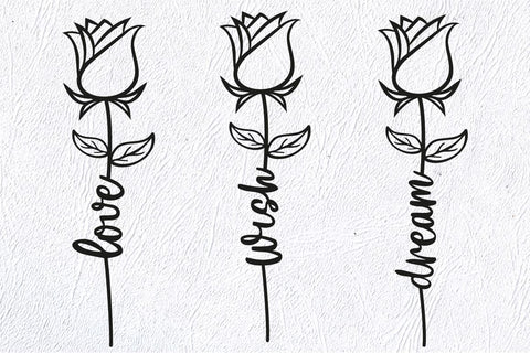 Rose SVG, Valentine’s, Valentine’s SVG, Love SVG, Wedding SVG Createya Design 