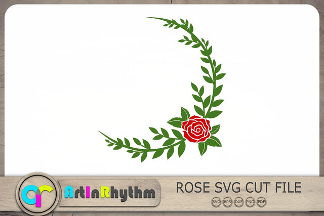 Rose Wreath Svg, Wreath Svg, Roses Svg SVG Artinrhythm shop 