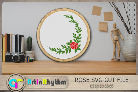Rose Wreath Svg, Wreath Svg, Roses Svg SVG Artinrhythm shop 
