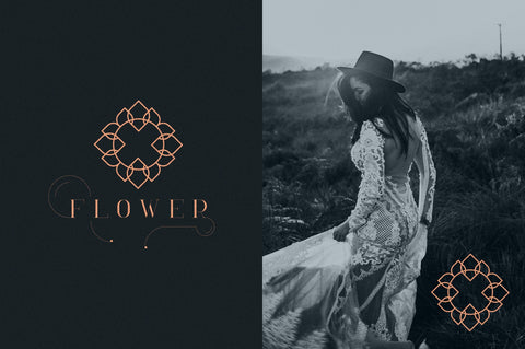 RoseGold Serif font + 10 Logos Font VPcreativeshop 