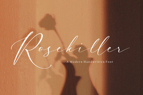 Rosekiller Modern Handwritten Font Font Letterative 