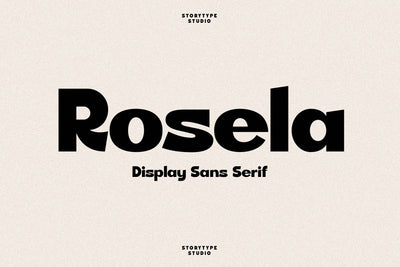 Rosela Typeface Font Storytype Studio 