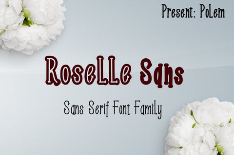 Roselle Font Family Font PolemStudio 