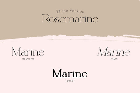 Rosemarine - Elegant and Clean Serif Font Font ahweproject 