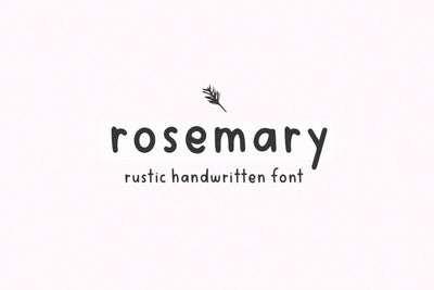Rosemary - Farmhouse Handwriting Font Font KA Designs 