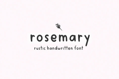 Rosemary - Farmhouse Handwriting Font Font KA Designs 