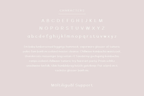 Rosemary Font Cotton White Studio 