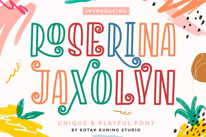 Roserina Jaxolyn Font Kotak Kuning Studio 