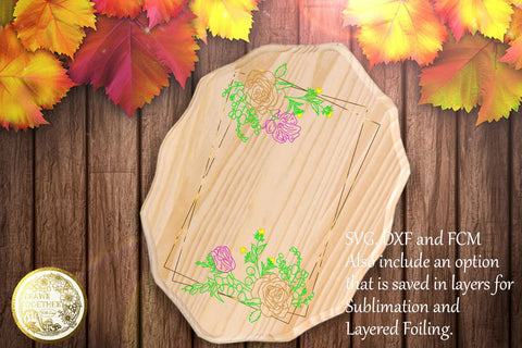 Roses and Berries - Single line for Foil Quill | Digi Stamps Sketch DESIGN DrawnTogether with love 