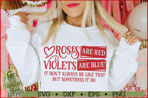Roses are Red Funny Valentines SVG File SVG Crunchy Pickle 