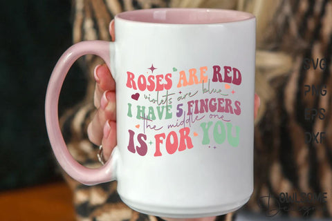 Roses Are Red Violets Are Blue Retro Quotes Sublimation Owlsome.Designs 