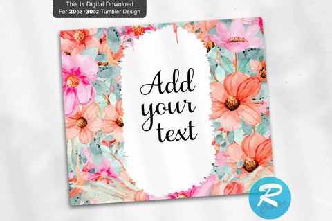 Roses Flower 20 oz / 30 oz Tumbler PNG Sublimation Regulrcrative 