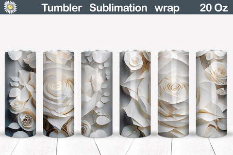 Roses Tumbler Sublimation | 3D Roses Tumbler Wrap Sublimation WatercolorColorDream 