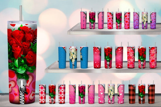 Roses Tumbler Sublimation Sublimation SvgOcean 