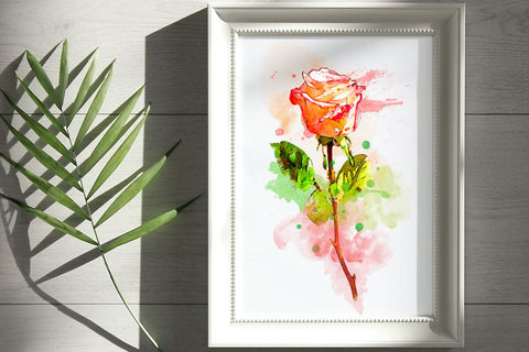 Roses Watercolor Clipart Sublimation Flowers PNG Sublimation nikola 