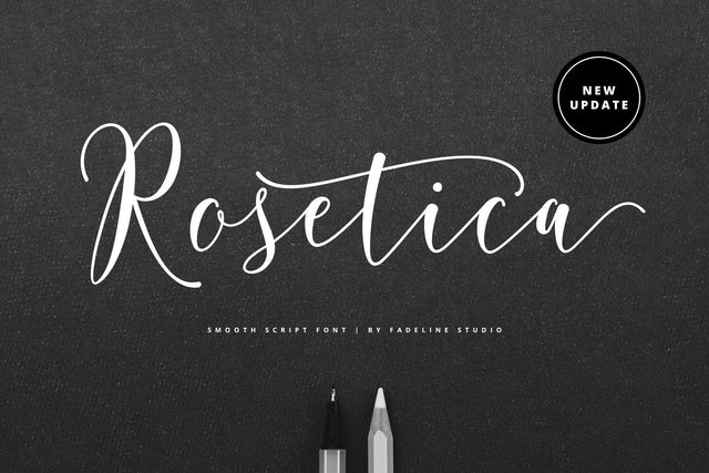 Rosetica Smooth Script Font Fadeline Std. 