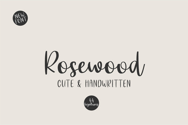 Rosewood Font Sunday Nomad 