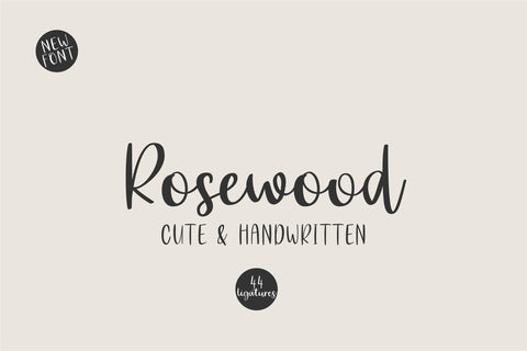 Rosewood Font Sunday Nomad 