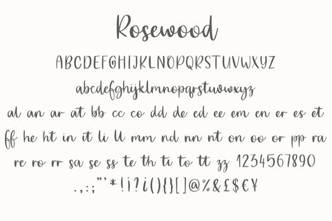 Rosewood Font Sunday Nomad 