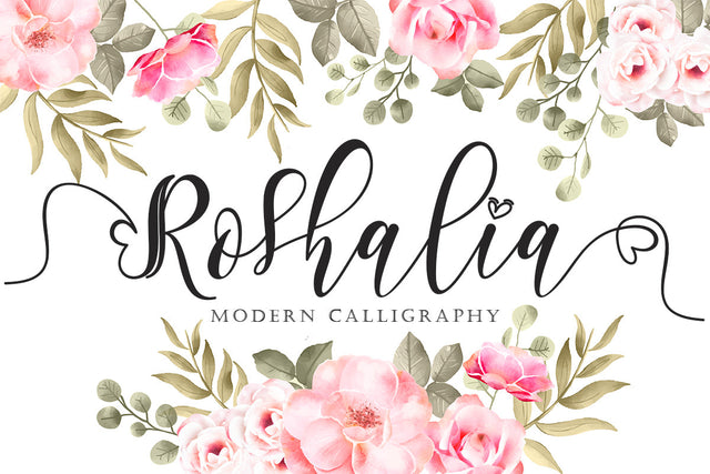Roshalia Font Prasetya Letter 