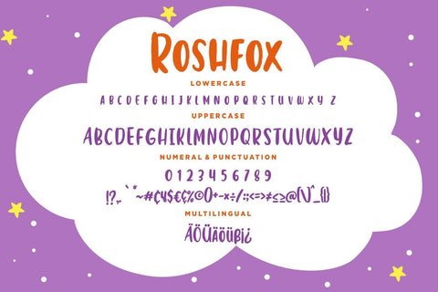 Roshfox Playful Display Typeface Font Creatype Studio 