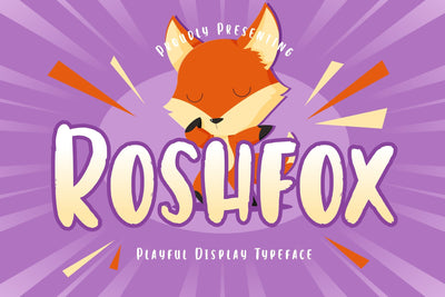 Roshfox Playful Display Typeface Font Creatype Studio 