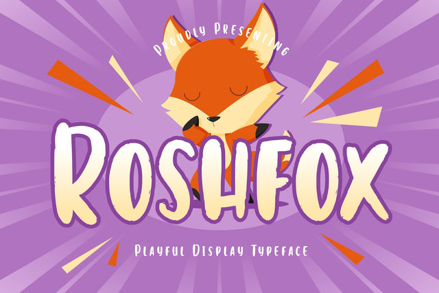 Roshfox Playful Display Typeface Font Creatype Studio 