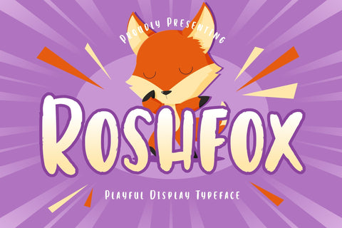 Roshfox Playful Display Typeface Font Creatype Studio 