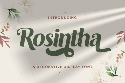 Roshinta - Decorative Display Font Font StringLabs 