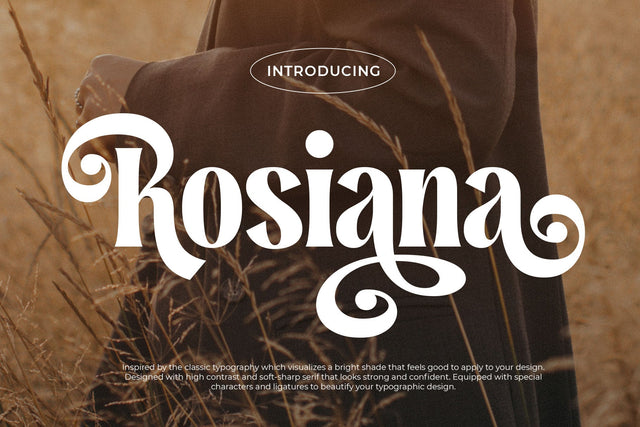 Rosiana - Modern Serif Font Arterfak Project 
