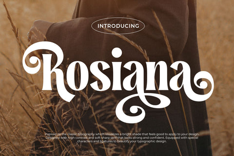 Rosiana - Modern Serif Font Arterfak Project 