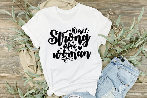 Rosie Strong afro woman svg SVG orpitasn 