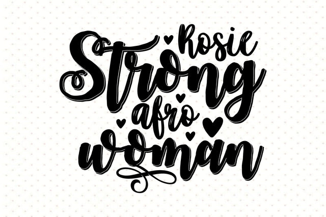 Rosie Strong afro woman svg SVG orpitasn 