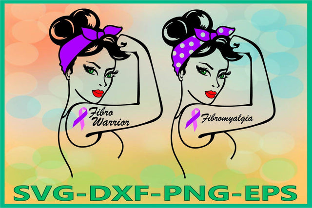 Rosie SVG, Rosie the Riveter, Fibromyalgia Warrior SVG AlexSVGStudio 
