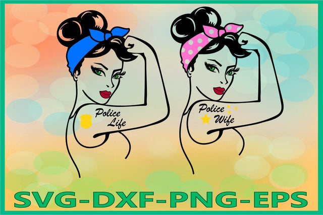 Rosie SVG, Rosie the Riveter, Police Wife SVG AlexSVGStudio 