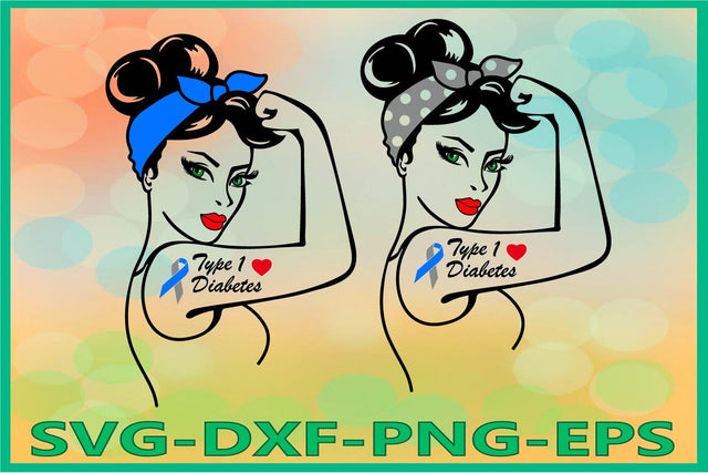 Rosie SVG, Rosie the Riveter, Type 1 Diabetes SVG AlexSVGStudio 