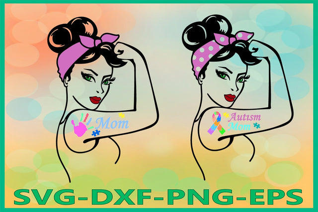 Rosie the riveter svg, Autism Mom SVG AlexSVGStudio 