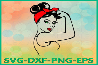 Rosie the Riveter Svg SVG AlexSVGStudio 