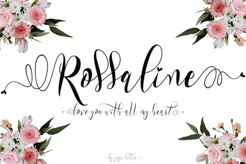 Rossaline Font Prasetya Letter 