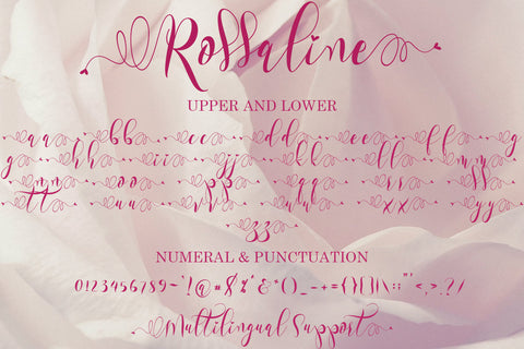 Rossaline Font Prasetya Letter 