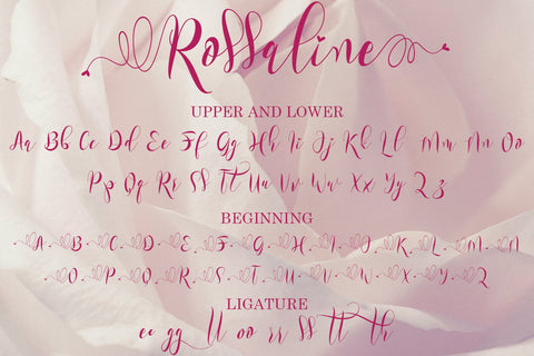 Rossaline Font Prasetya Letter 