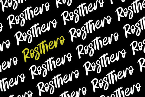 Rosthero Font Afandi Studio 