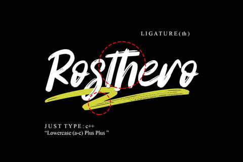 Rosthero Font Afandi Studio 