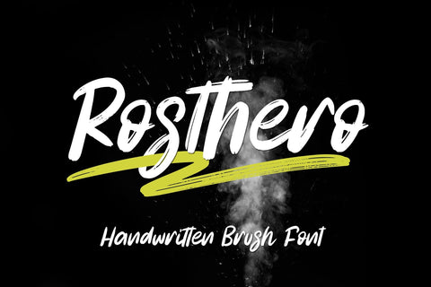 Rosthero Font Afandi Studio 