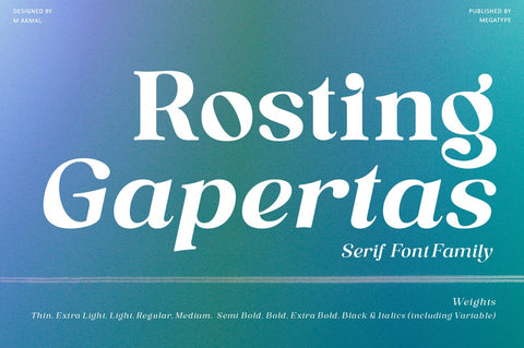 Rosting Gapertas Font Megatype 