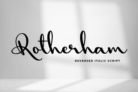 Rotherham Font Abo Daniel Studio 